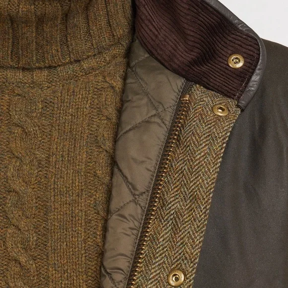 Barbour Men's Hereford Wax Jacket (Olive) M - Picture 5 of 12
